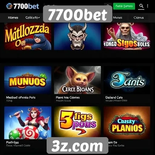 Exploração dos jogos disponíveis no 7700bet